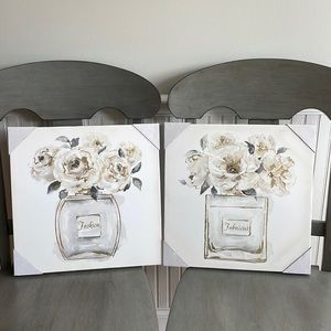 Set of 2 Canvas Art - 16 inches by 16 inches each
